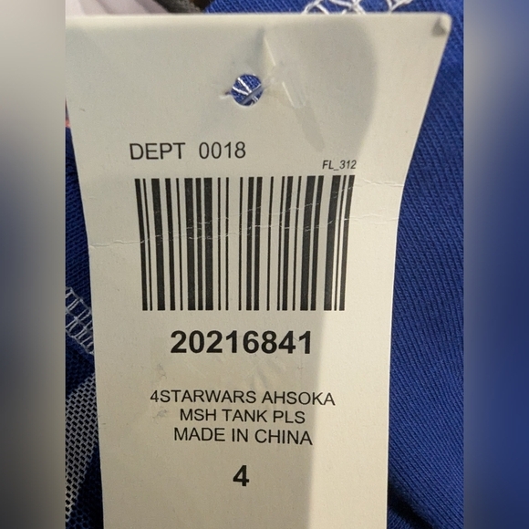 Star Wars Ahsoka Tano Mesh women's Tank Top Plus 4x fits 3x NWT - Picture 8 of 13